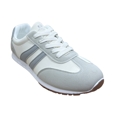 Zapatos Deportivos Casuales Dama Inglese Vezzali blanco gris
