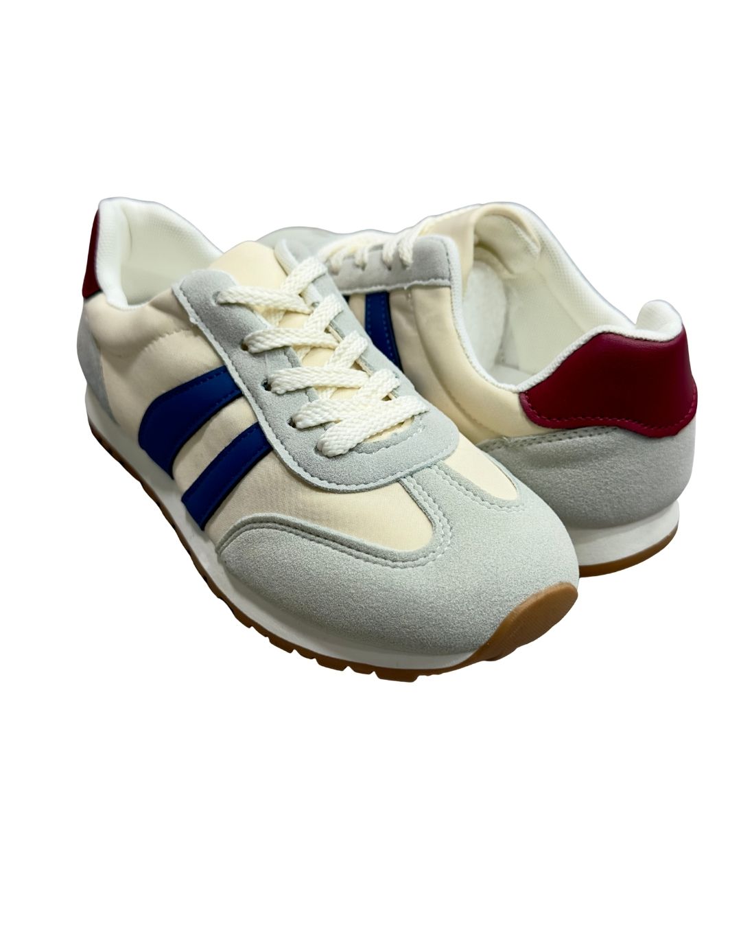Zapatos Deportivos Casuales Dama Inglese Sidoti Rt1005 blanco azul