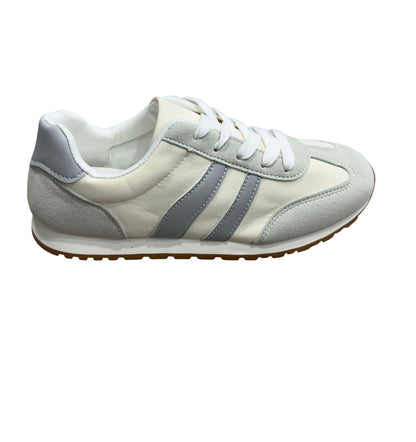 Zapatos Deportivos Casuales Dama Inglese Sidoti Rt1005 blanco gris