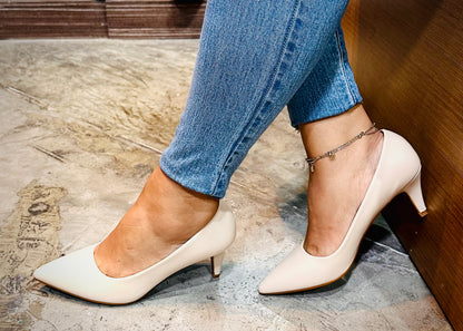 Tacon Medio Zapato Para Dama Inglese Stella Nude 3Z79245-1