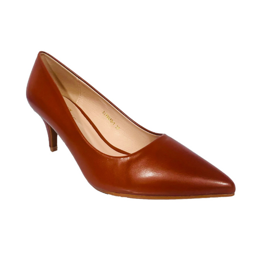Tacon Bajo Zapato Para Dama Inglese Stella Camel 3Z79245-1