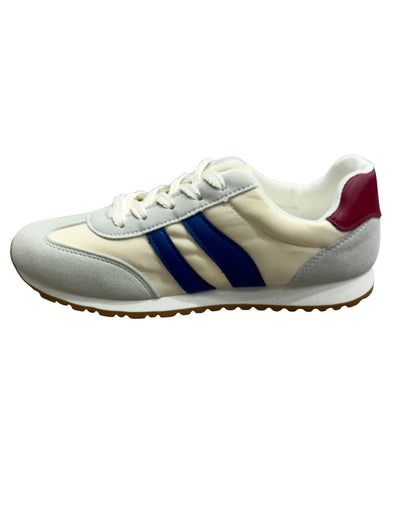 Zapatos Deportivos Casuales Dama Inglese Sidoti Rt1005 blanco azul
