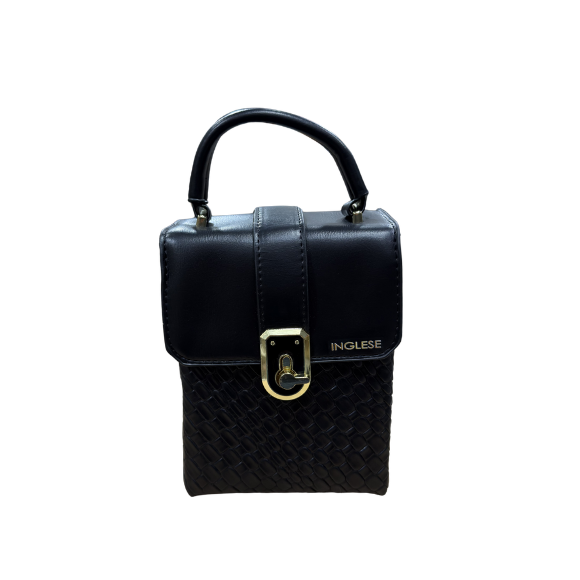 Cartera pequeña bandolera  de mujer elegante Inglese Ca-2039 negra