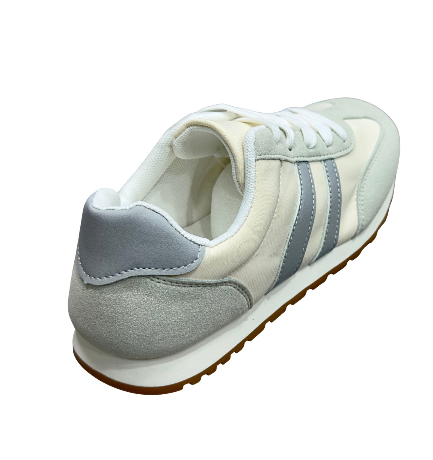 Zapatos Deportivos Casuales Dama Inglese Sidoti Rt1005 blanco gris