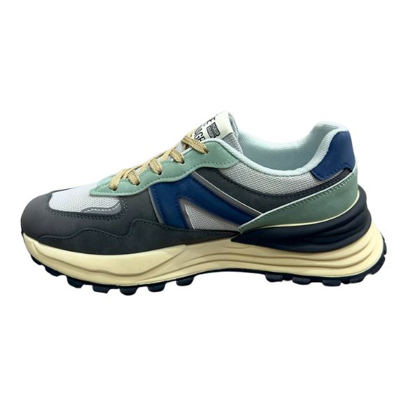 Zapatos Deportivos Casuales Caballero Inglese Jornet rt 1006 verde  gris