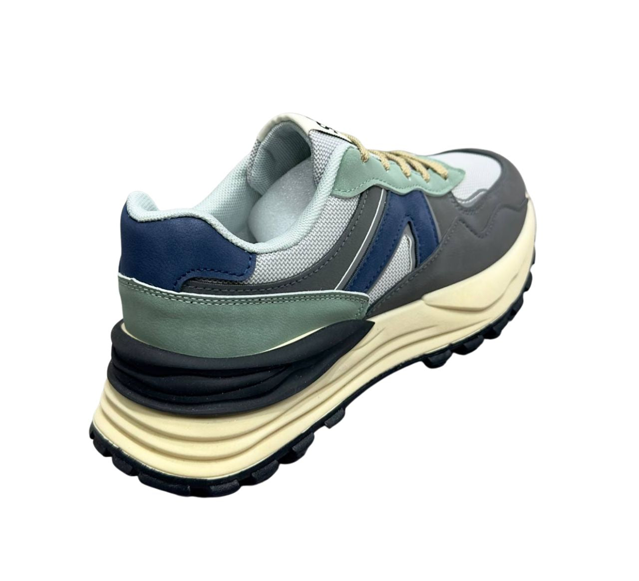Zapatos Deportivos Casuales Caballero Inglese Jornet rt 1006 verde  gris
