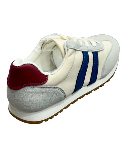 Zapatos Deportivos Casuales Dama Inglese Sidoti Rt1005 blanco azul
