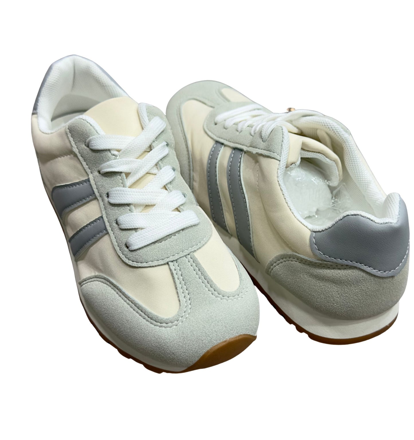Zapatos Deportivos Casuales Dama Inglese Sidoti Rt1005 blanco gris