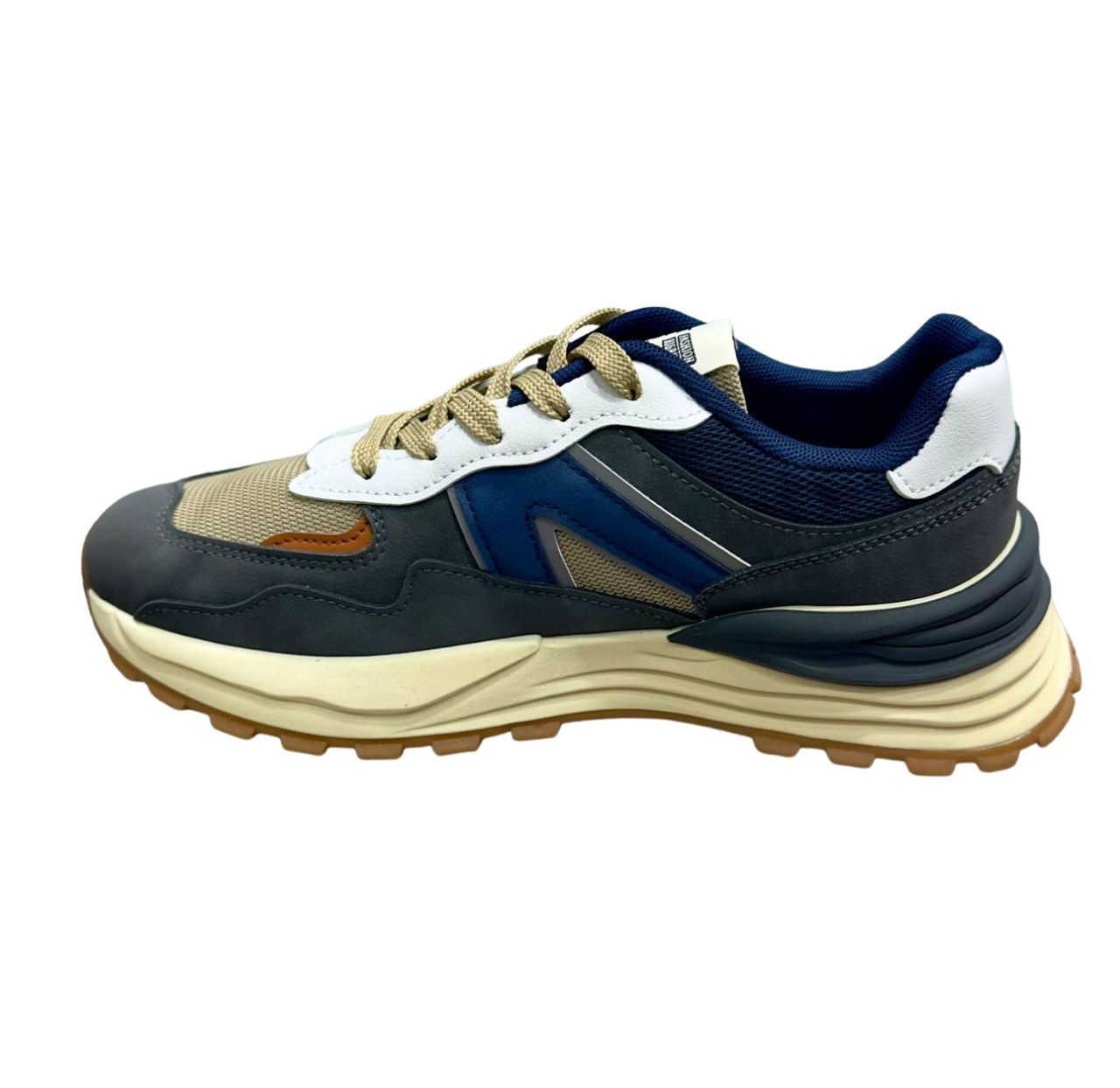 Zapatos Deportivos Casuales Caballero Inglese Jornet rt 1006 azul  gris