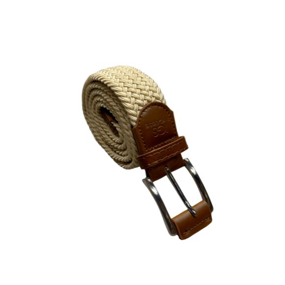 Correa Cinturón  Inglese elástica beige