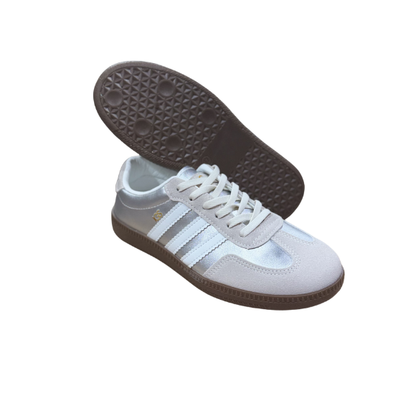 Zapatos Deportivos Casuales Dama Inglese levrone plata