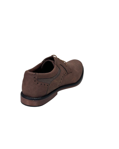 Zapato De Vestir Trenzas Caballero Inglese Boston Marrón 55A