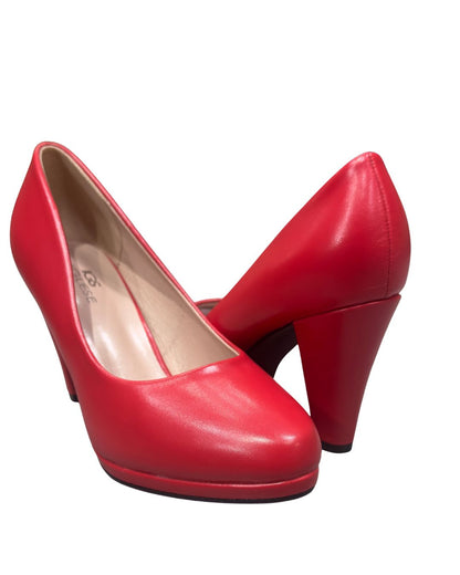 Tacon Zapato Para Dama Inglese Gianna Rojo KZ0929-5