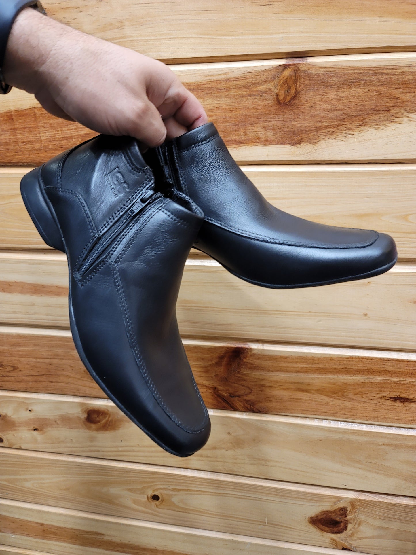 Zapato De Vestir Botin Caballero Inglese Adams Negro AD 950B