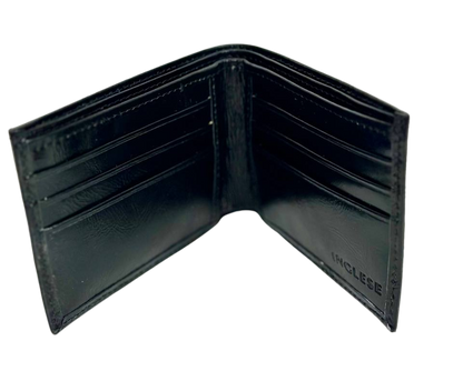 Billetera Cartera Para Caballero 100% Cuero Inglese Negra BI02