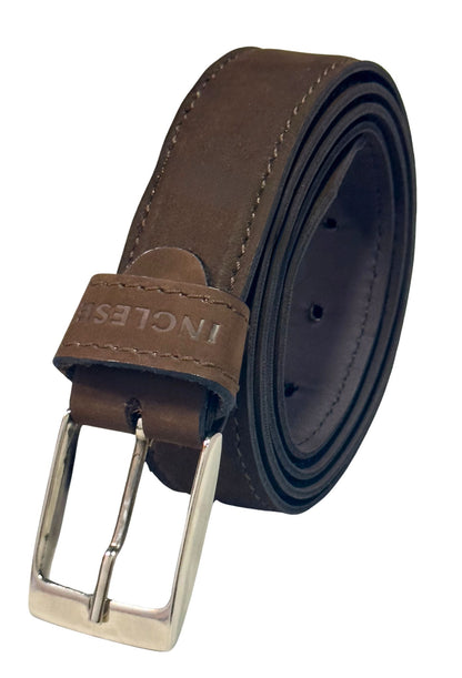 Correa Cinturon 100% Cuero gamuzado Inglese Marrón NB