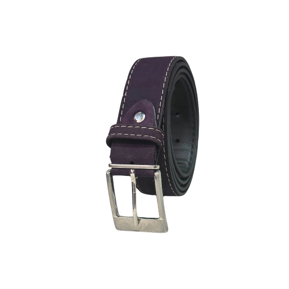Correa Cinturon 100% Cuero gamuzado Inglese Uva NB