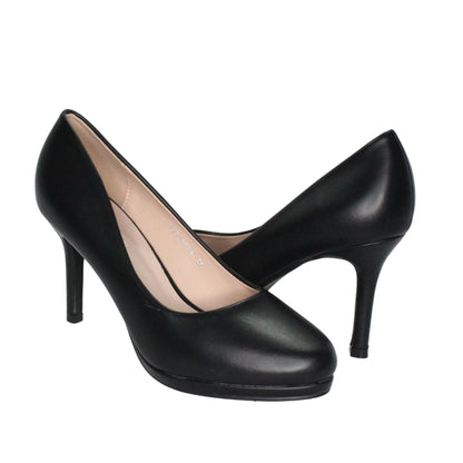 Tacon Alto Zapato Para Dama Inglese Isea Negro LSD43018