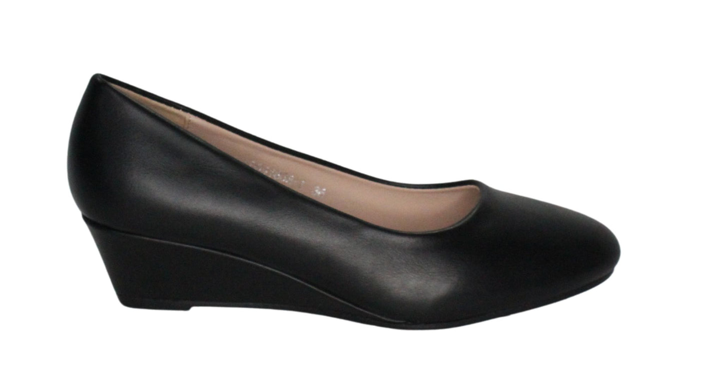 Tacon Plataforma Zapato Para Dama Inglese Lugano Negro LDS41838-1