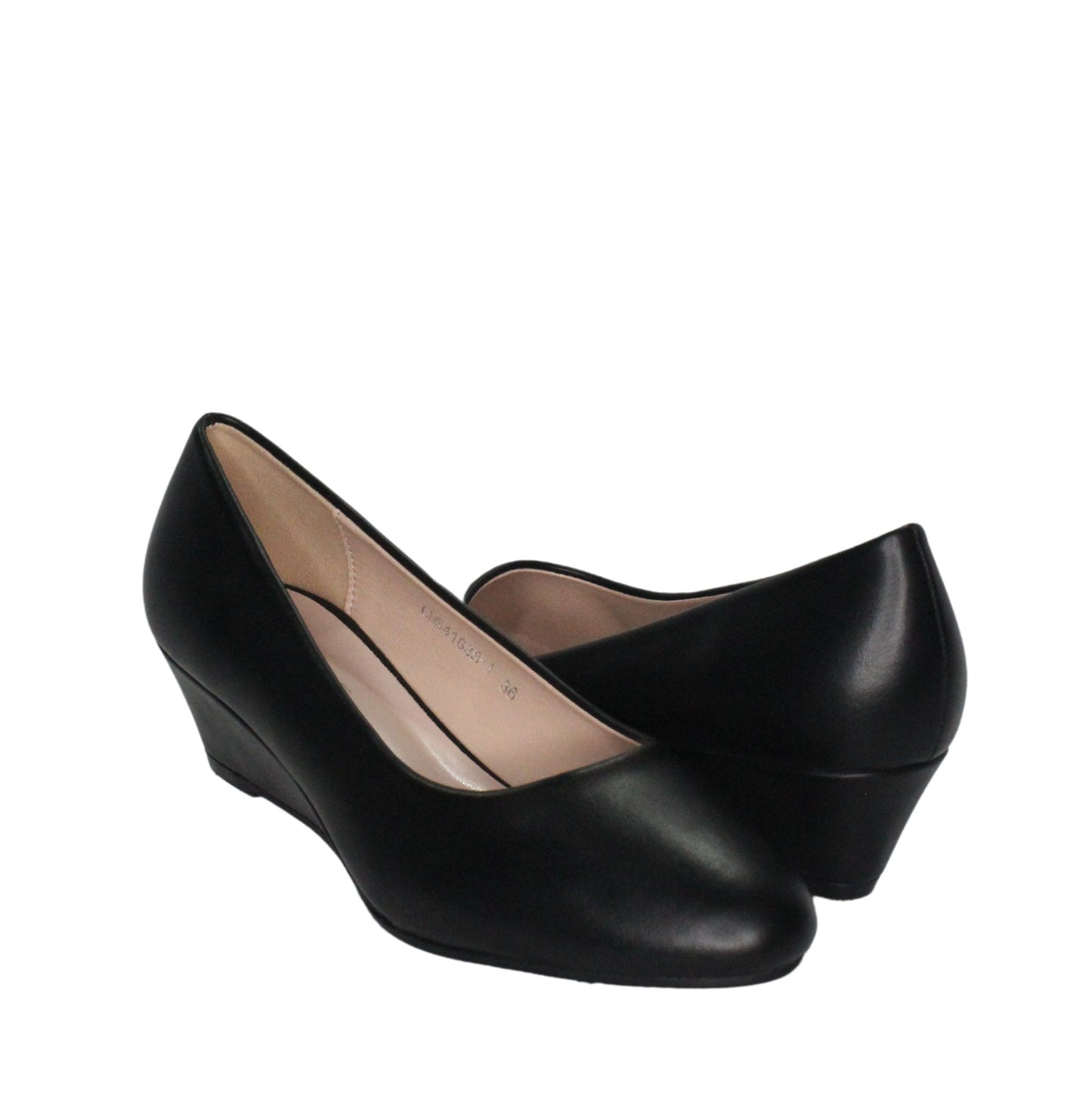 Tacon Plataforma Zapato Para Dama Inglese Lugano Negro LDS41838-1