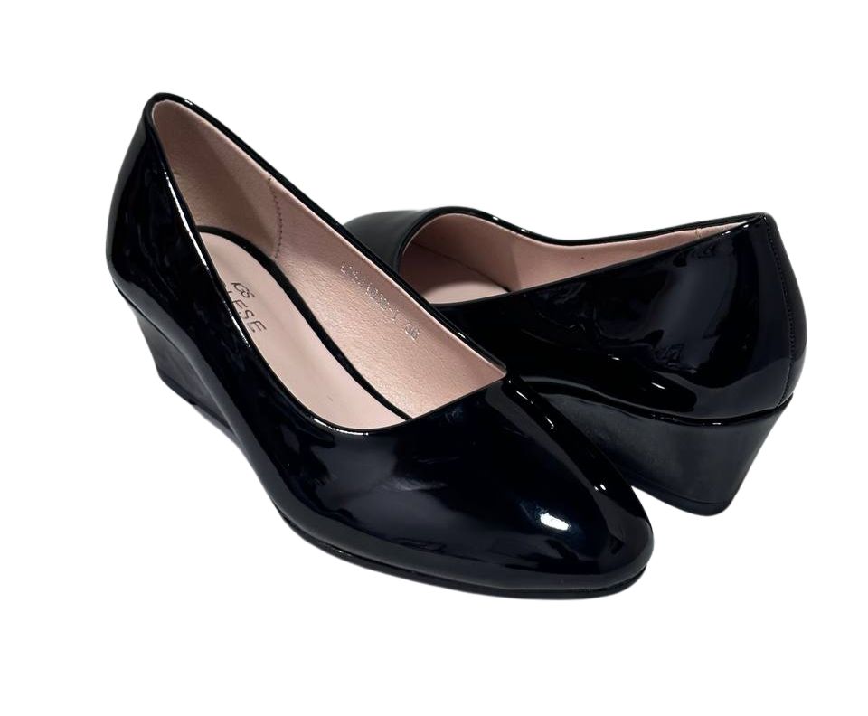 Tacon Zapato Para Dama Inglese Lugano Negro PT LDS41838-1