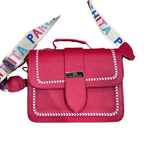 Cartera de mujer elegante Inglese C-AC08 rojo