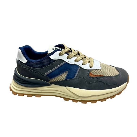 Zapatos Deportivos Casuales Caballero Inglese Jornet rt 1006 azul  gris