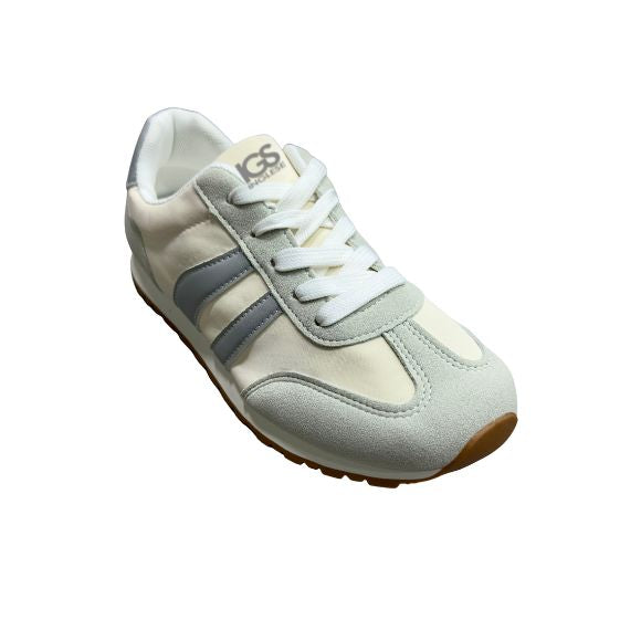 Zapatos Deportivos Casuales Dama Inglese Sidoti Rt1005 blanco gris