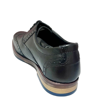Zapato De Vestir Trenzas Caballero Inglese Hamburgo Negro HB936