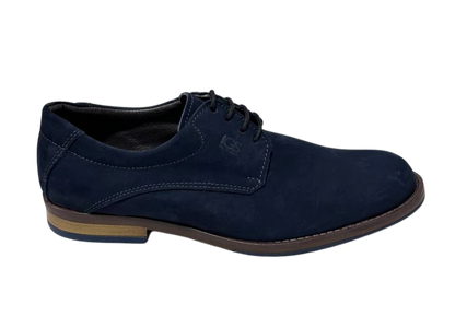 Zapato De Vestir Trenzas Caballero Inglese Hambugo Azul HB988NB