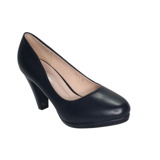 Tacon Zapato Para Dama Inglese Gianna Negro KZ0928-5