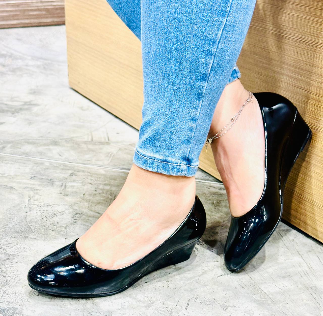 Tacon Zapato Para Dama Inglese Lugano Negro PT LDS41838-1