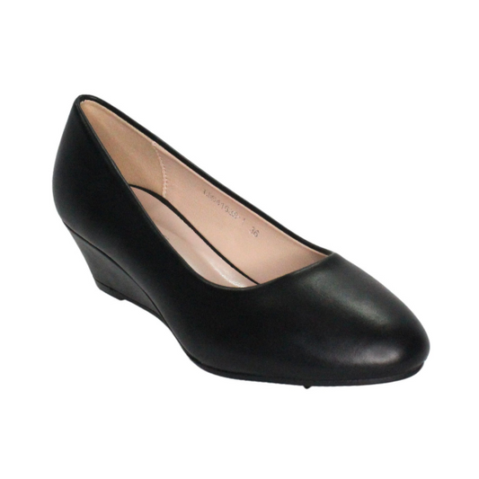 Tacon Plataforma Zapato Para Dama Inglese Lugano Negro LDS41838-1