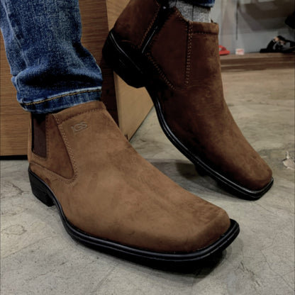 Zapato De Vestir Botín Caballero Inglese Levit Marrón NB LV996