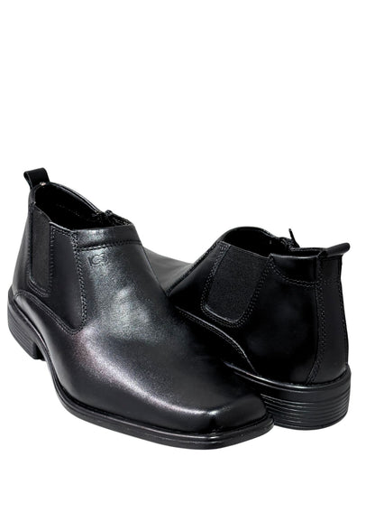 Zapato De Vestir Botín Caballero Inglese Levit Negro LV996