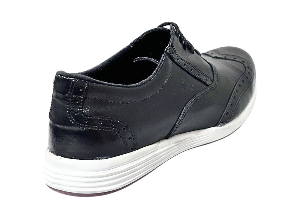 Zapato Casual Trenzas Caballero Inglese Rimini Negro Napa RM936