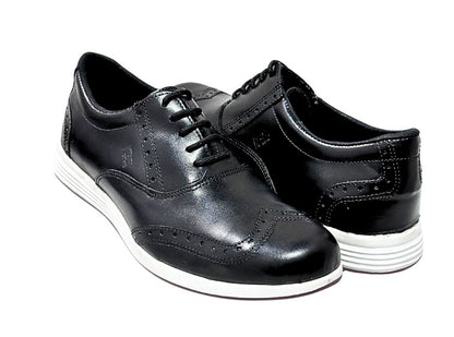 Zapato Casual Trenzas Caballero Inglese Rimini Negro Napa RM936