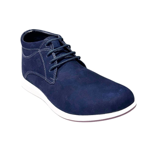 Zapato Casual Botín Caballero en cuero Inglese Rimini Azul NB RM995