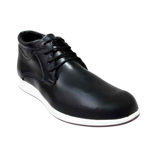 Zapato Casual Botín Caballero en cuero Inglese Rimini Negro Napa RM995