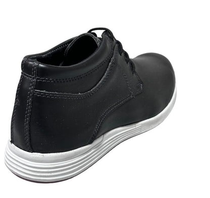 Zapato Casual Botín Caballero en cuero Inglese Rimini Negro Napa RM995