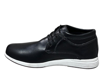 Zapato Casual Botín Caballero en cuero Inglese Rimini Negro Napa RM995