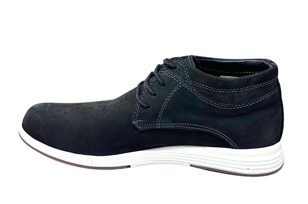 Zapato tipo  Botín casual de  Caballero en cuero Inglese Rimini Negro NB RM995