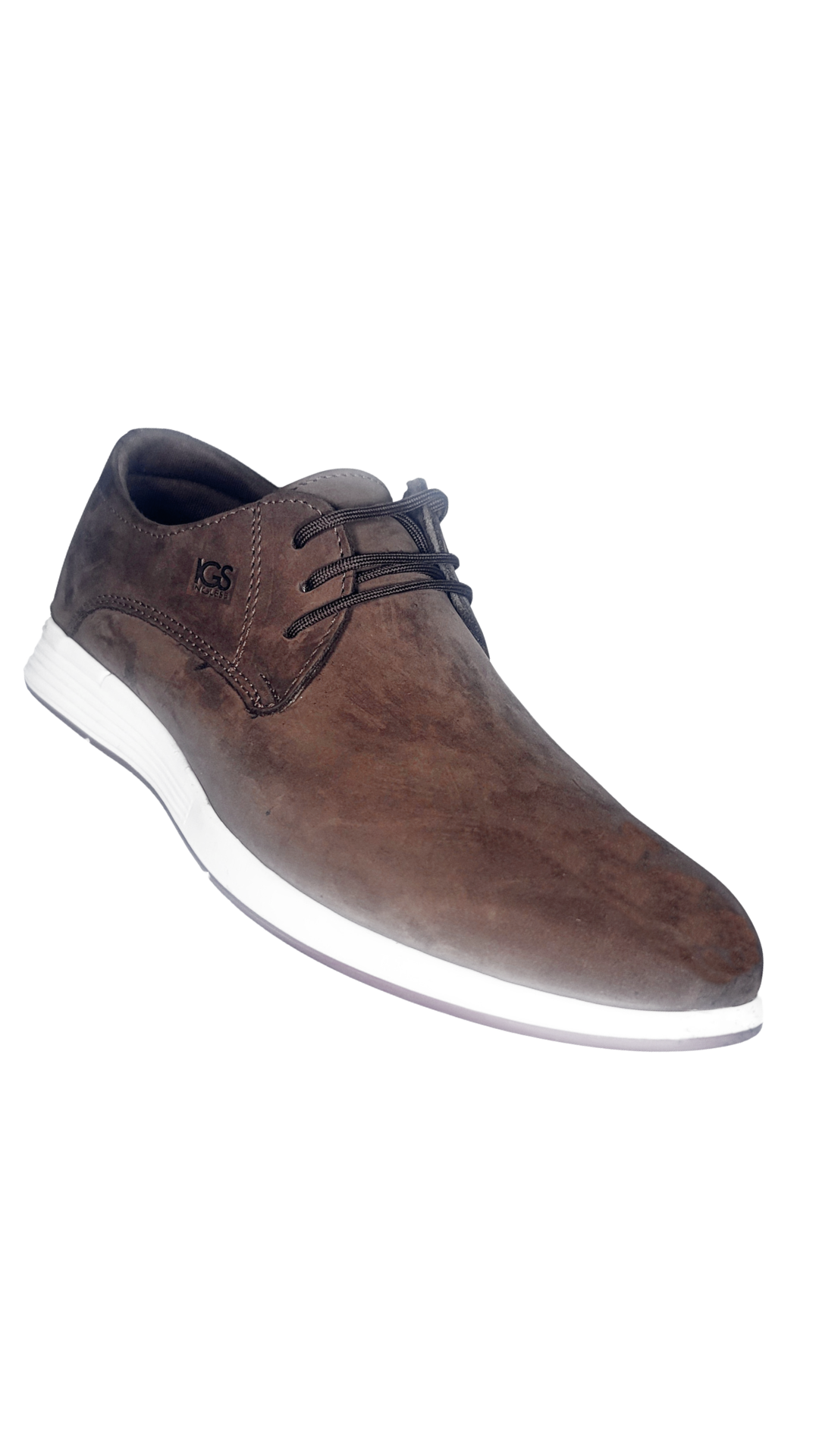 Zapato Casual Trenzas Caballero en cuero  Inglese Rimini Marron NB RM994