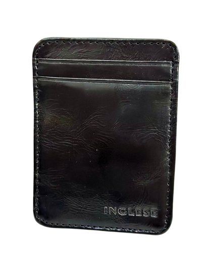 Tarjetero Cartera Para Caballero 100% Cuero Inglese Negro TA04