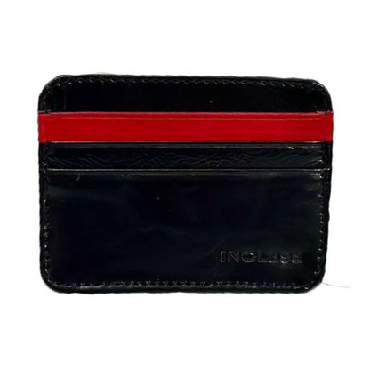 Tarjetero Cartera Para Caballero 100% Cuero Inglese Negro VT TA05