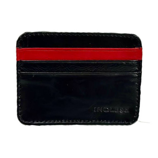 Tarjetero Cartera Para Caballero 100% Cuero Inglese Negro VT TA05