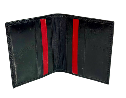 Tarjetero Cartera Para Caballero 100% Cuero Inglese Negro VT TA06