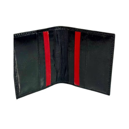 Tarjetero Cartera Para Caballero 100% Cuero Inglese Negro VT TA06